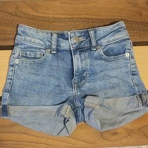 Girls cuffed denim shorts (kids)